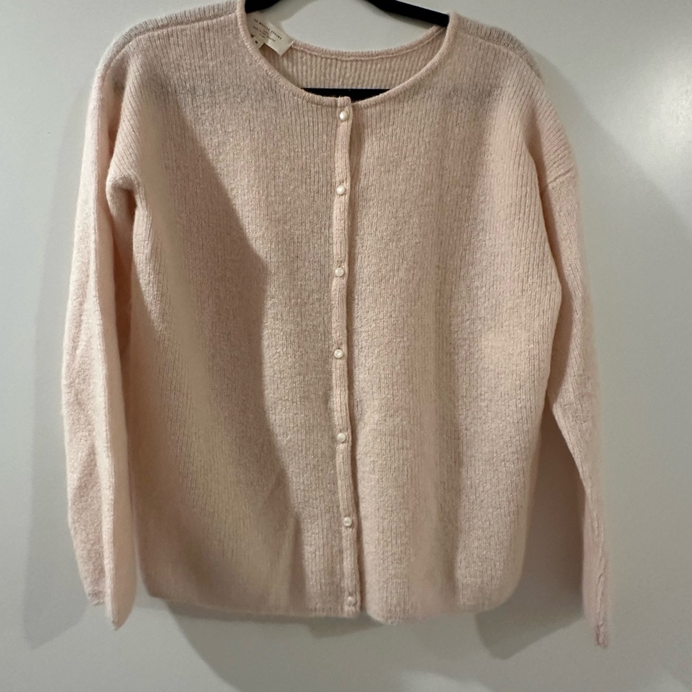 Sézane Blush Gaspard Cardigan Sweater